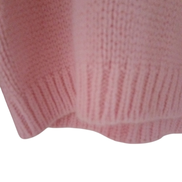 Vintage 1950's Brentshire Sweater Fuzzy Pink Crew Neck Relaxed Fit Knitted Soft - Picture 7 of 8